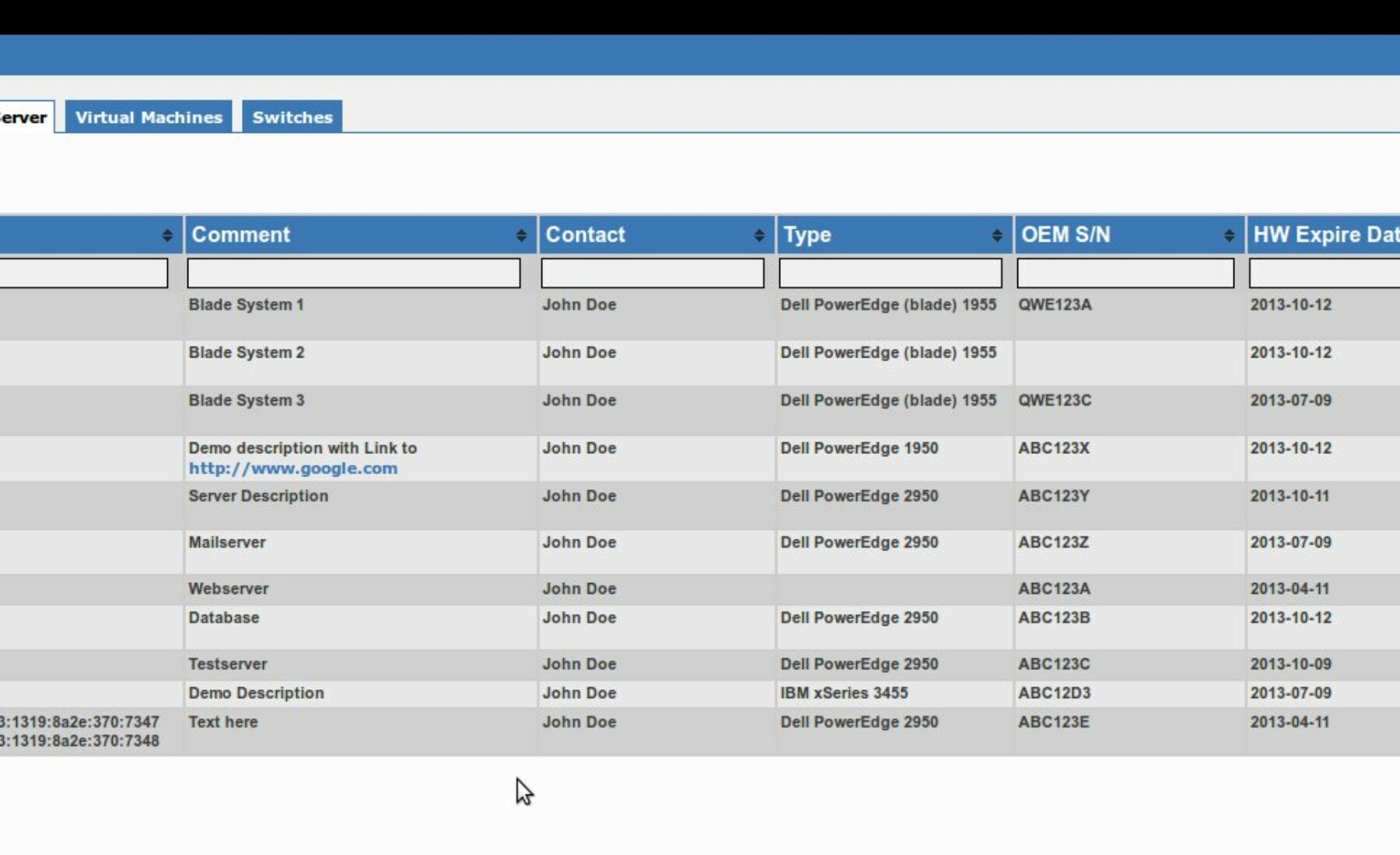 Racktables Extension 0.3.1