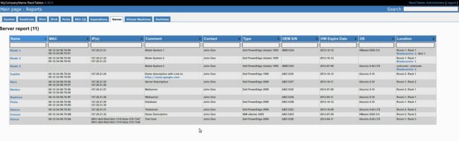 Racktables Extension 0.3.1