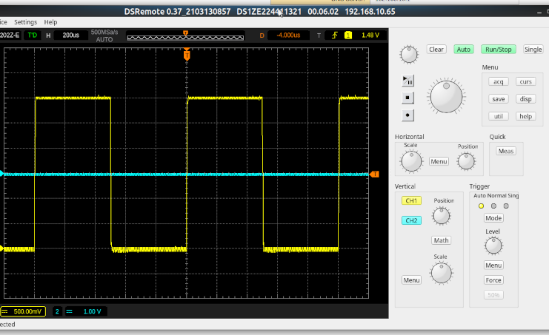 Using Rigol oscilloscope under Linux